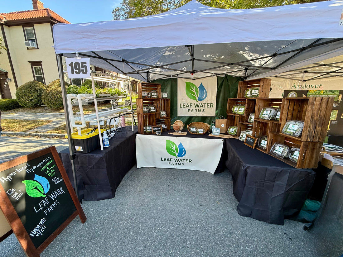 From Spectator to Vendor: Our First Andover Day As Leaf Water Farms